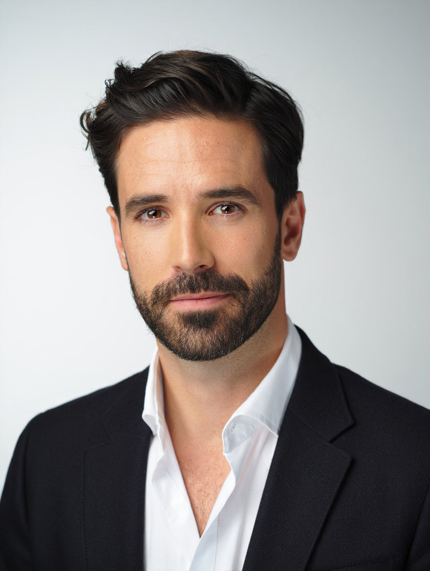 Portrait of Alberto Alagna, fashion editor at Misciano Paris