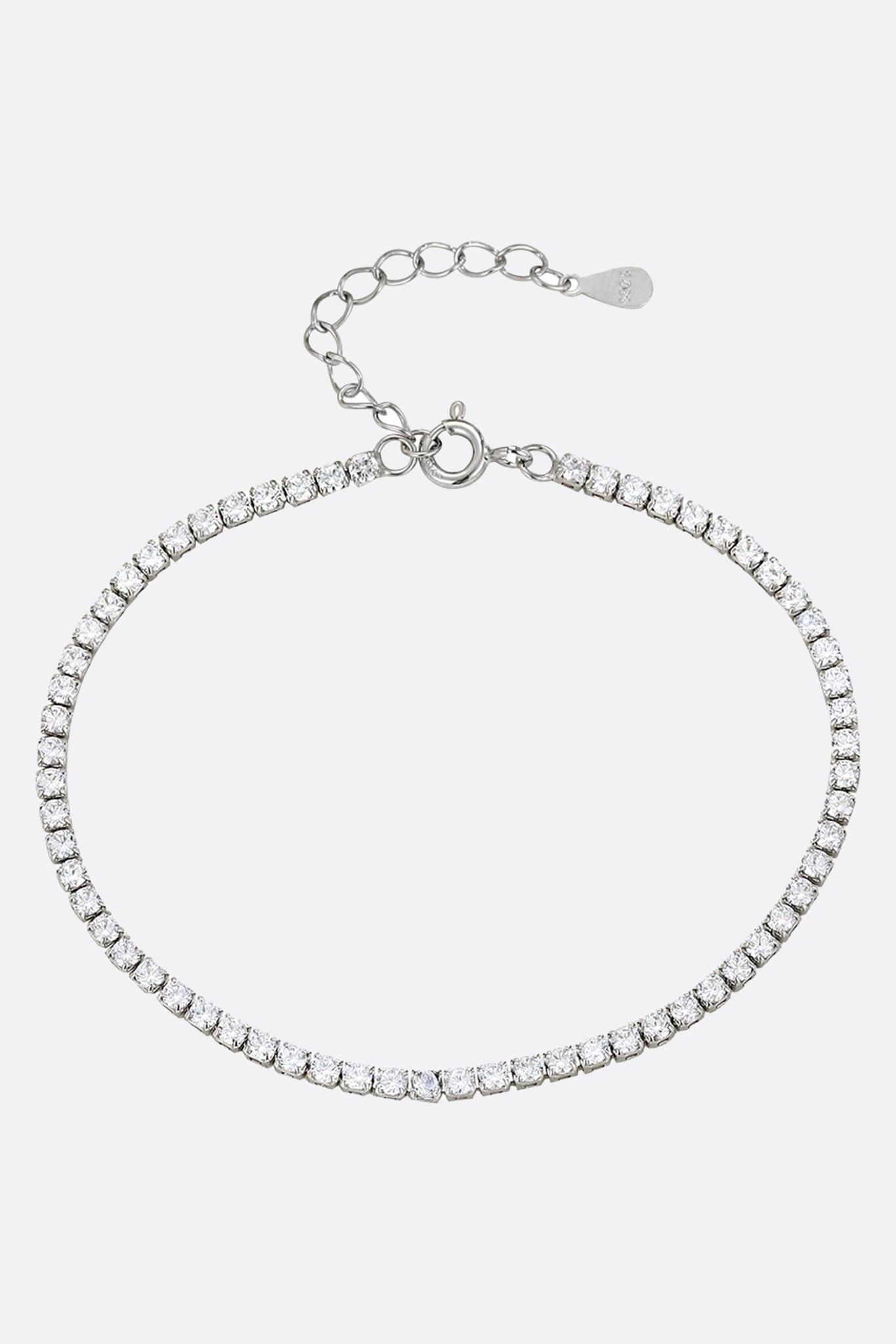 Pulsera de tenis en plata 925 y óxidos de circonio