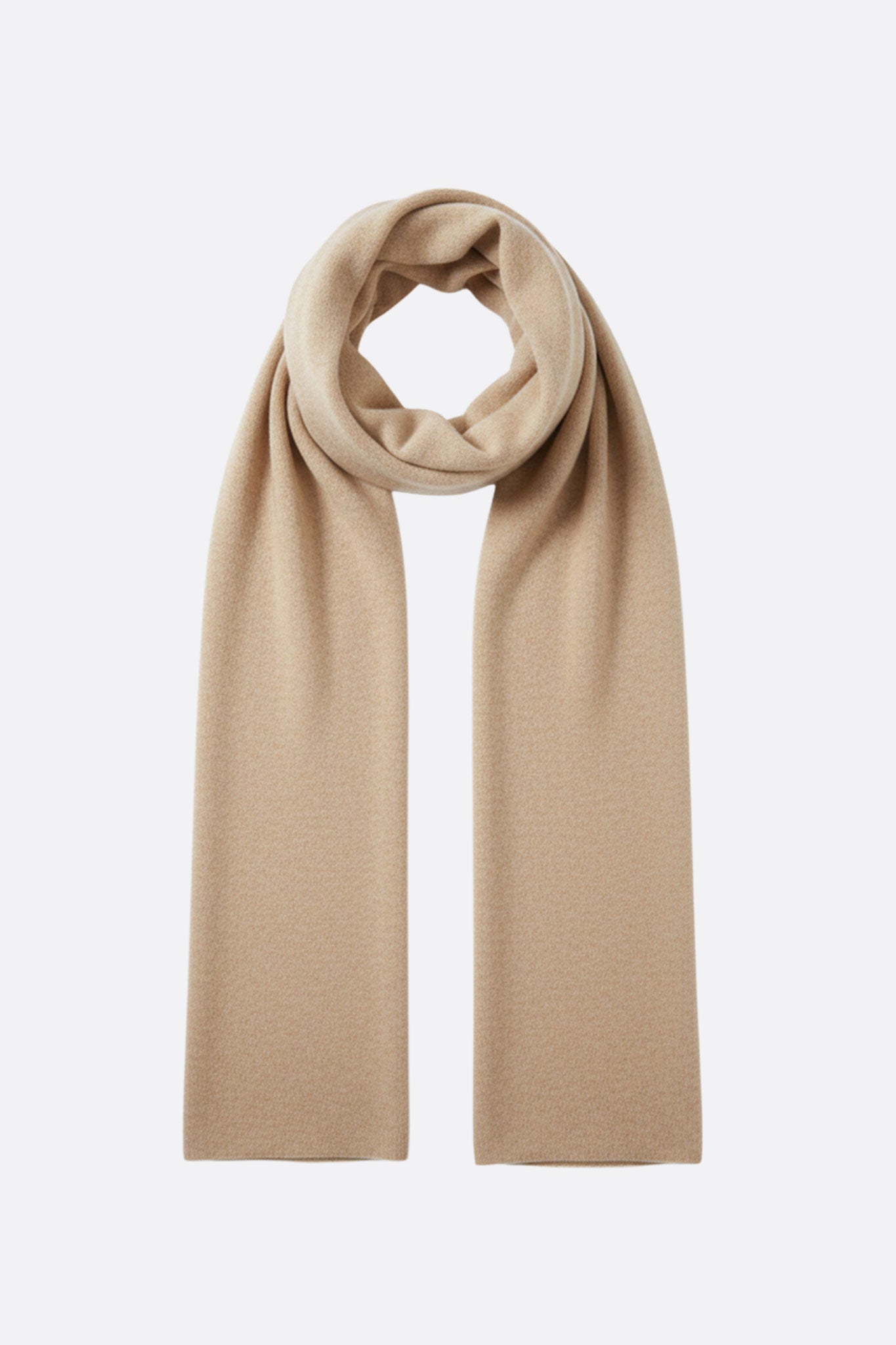Bufanda de cachemira beige arena Millesand