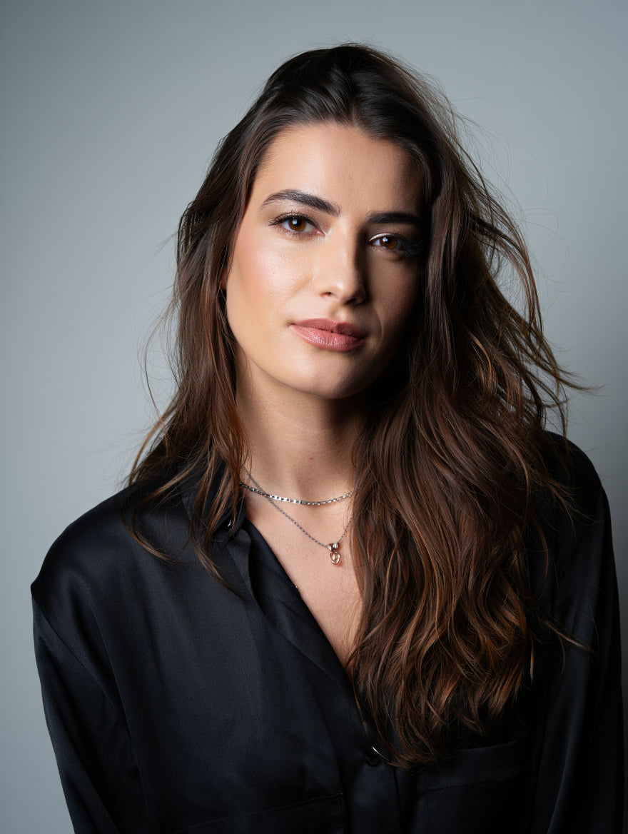 Portrait of Esther Arnaud, fashion editor at Misciano Paris