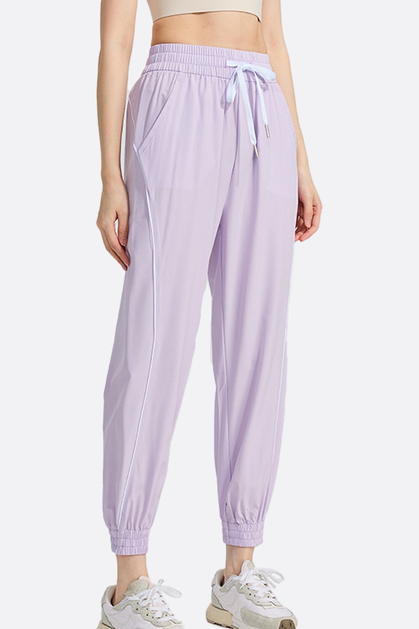 Pantalón de chándal lila mujer