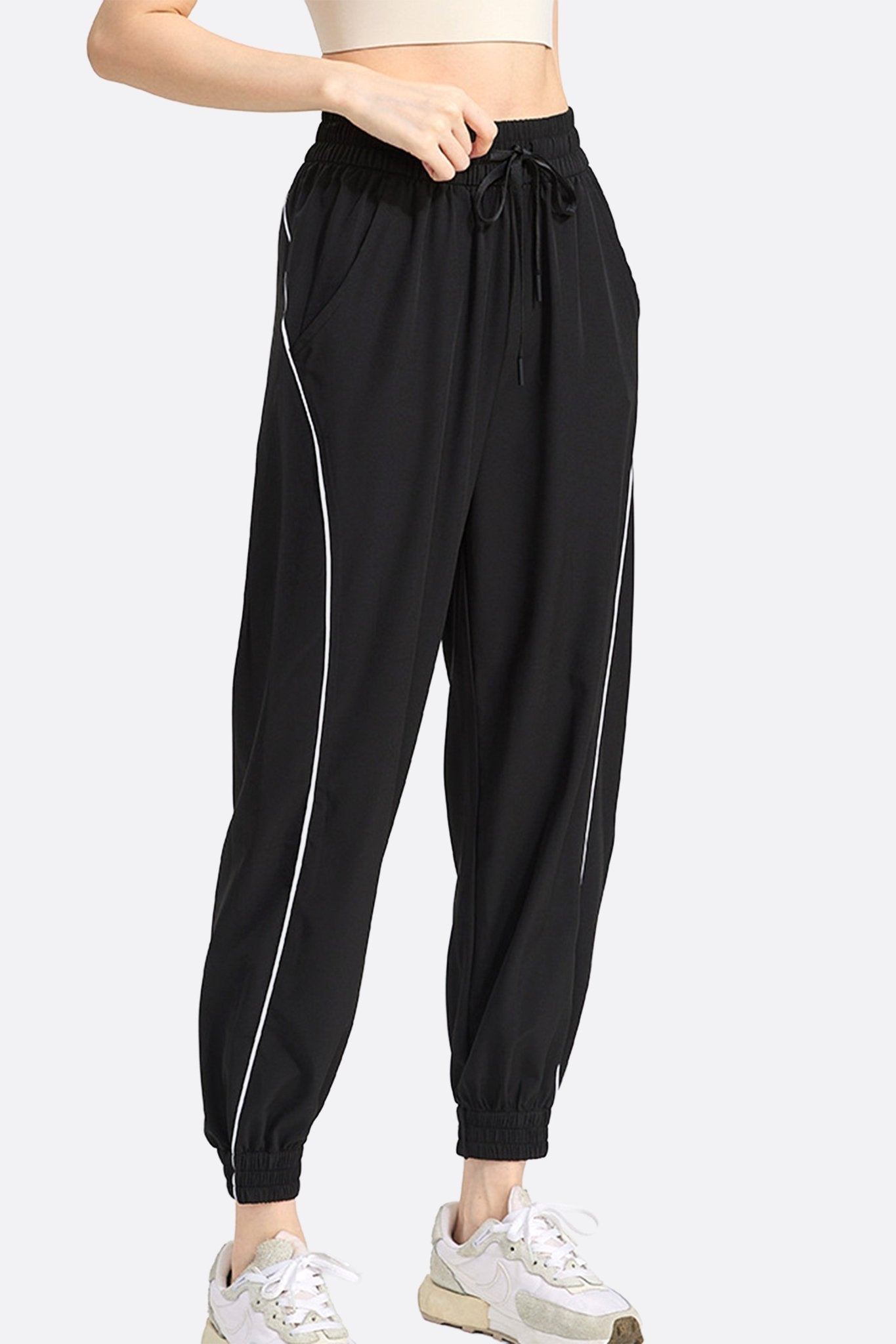 Pantalón de chándal negro mujer