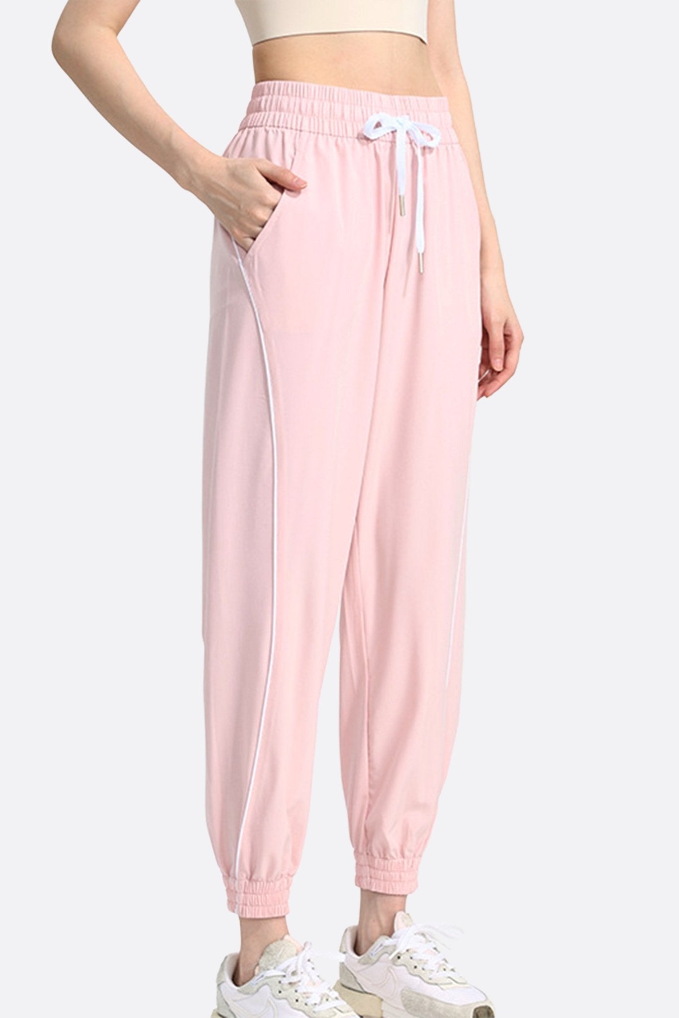 Pantalón de chándal rosa mujer