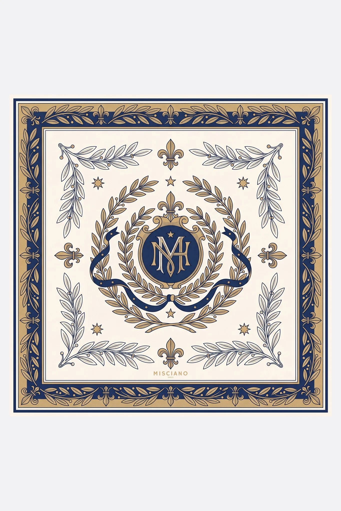 Pañuelo de seda 70 Escudo de medianoche