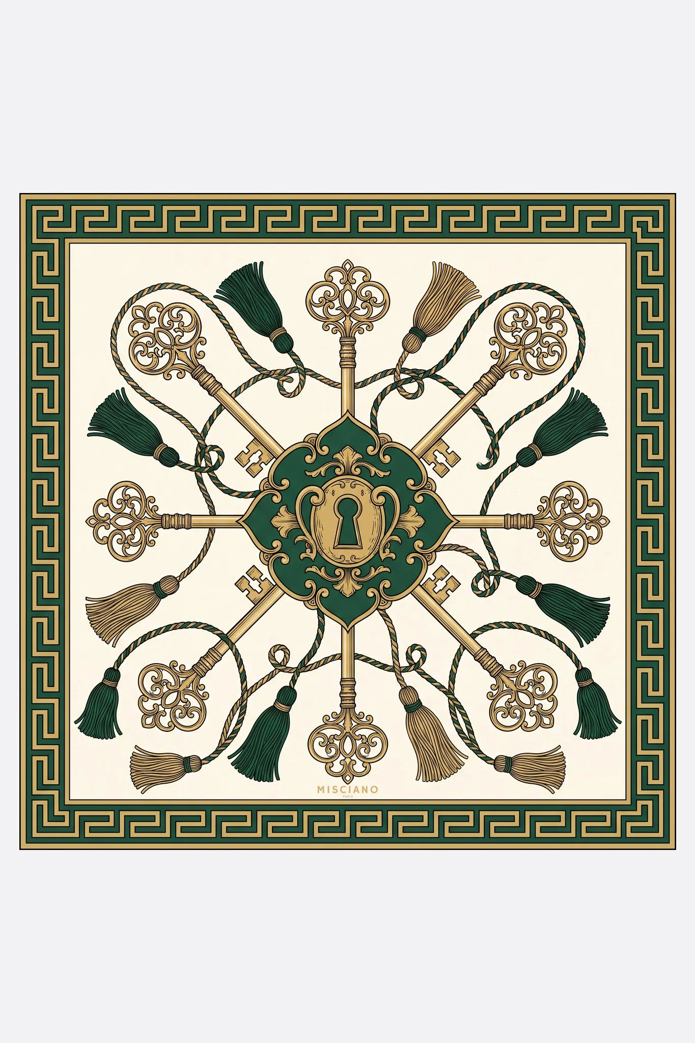 Pañuelo de seda 70 Llaves del palacio