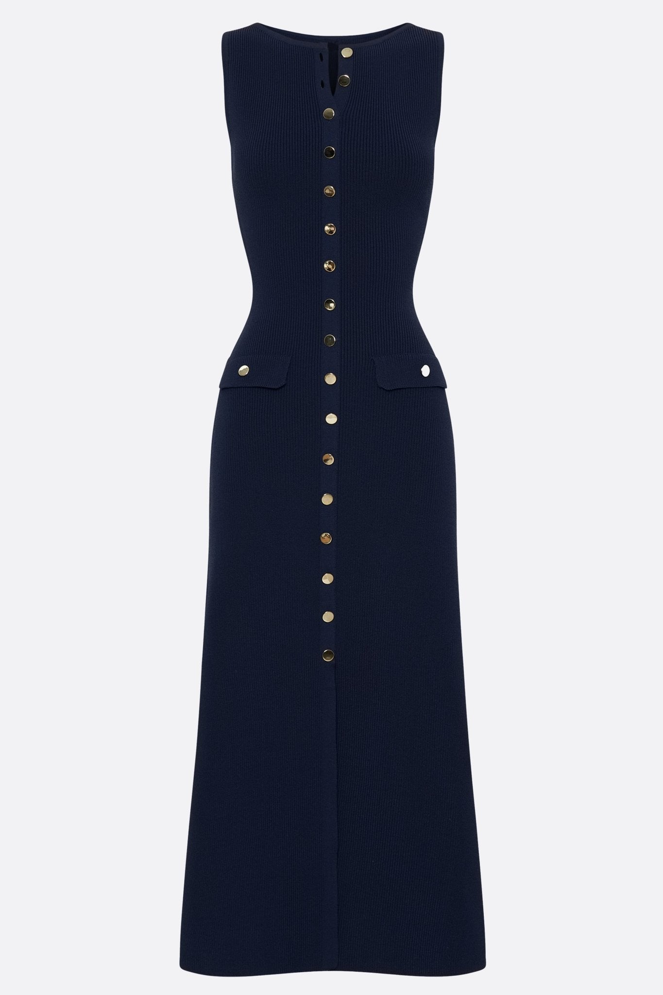 navy blue dress with gold buttons knit – Chic elegance Waist Size--66 Viral Binsaeed Black Chunri Rental Duration:8 Days Functional button front