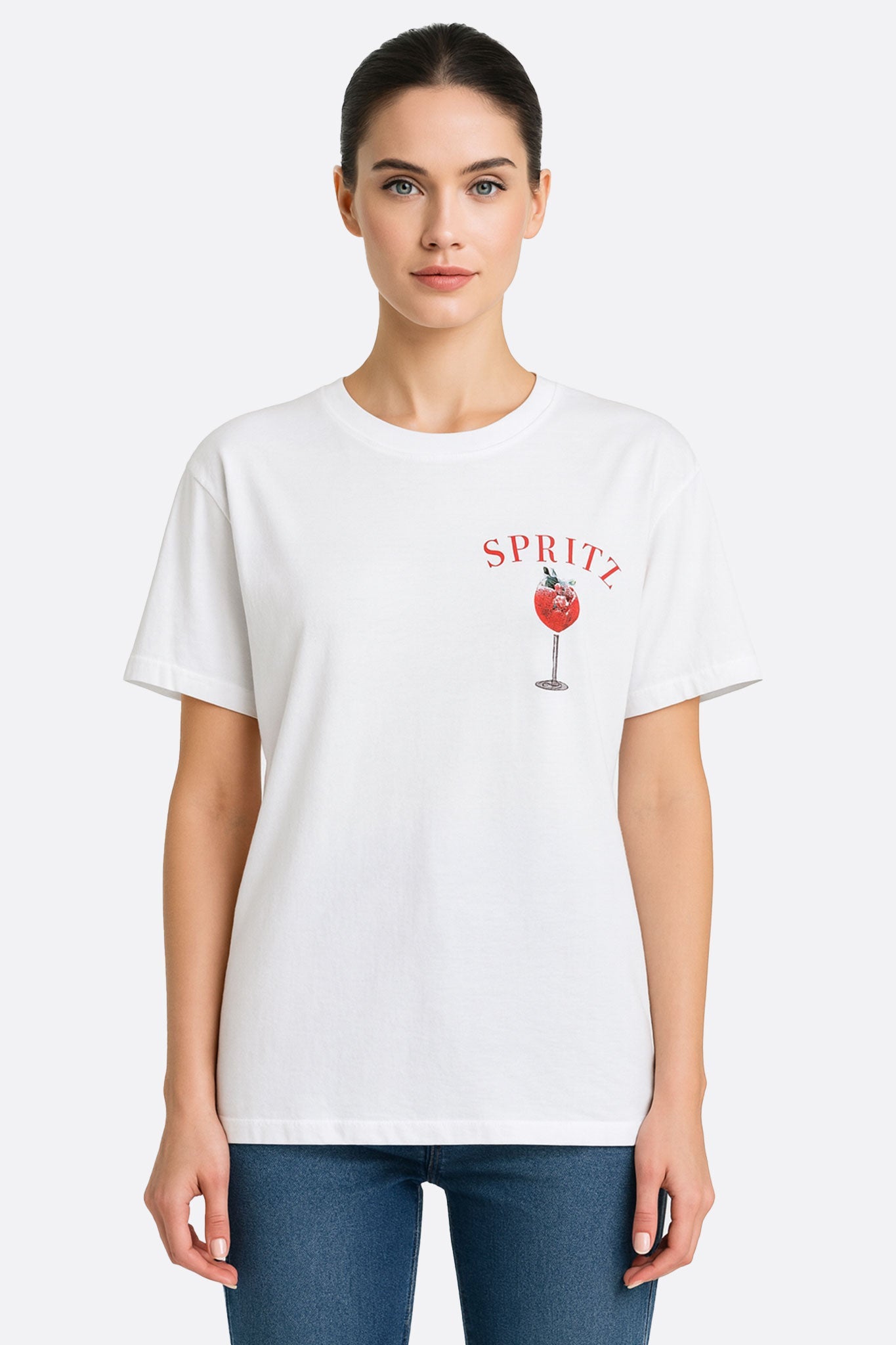Camiseta blanca oversize Spritz Club